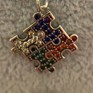 Autism Awareness Pendent and Chain